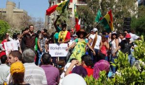 مسيرة فرح في بيروت: إنها تظاهرة ضد نظام الكفالة