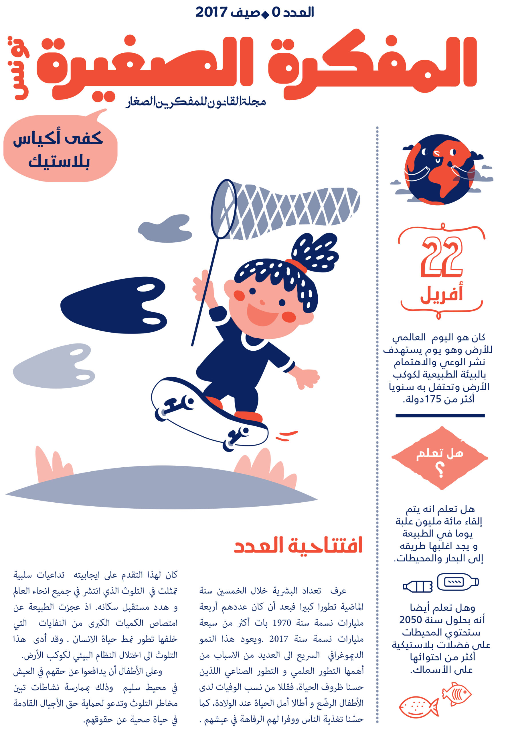 صدر العدد صفر من مجلة المفكرة الصغيرة في تونس: “كفى أكياس بلاستيك”
